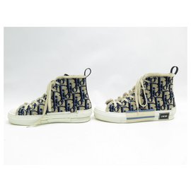 Christian Dior-CHRISTIAN DIOR BASKETS B SHOES23 3sh129ZGT 41 OBLIQUE TAPESTRY SNEAKERS-Blue