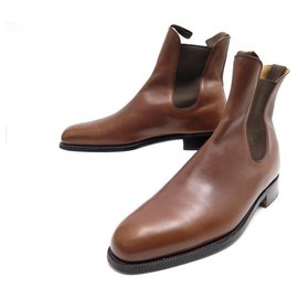 JM Weston-NEW JM WESTON BOOTS CHELSEA 10C 43.5 44 FINE LEATHER BOOTS SHOES-Brown