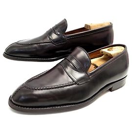 Autre Marque CHAUSSURES ALDEN 10E 44 MOCASSINS CUIR CORDOVAN MARRON + EMBAUCHOIRS SHOES Marron