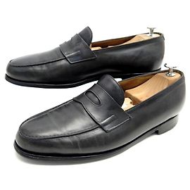 SCARPE JOHN LOBB LOPEZ 7.5 41.5 MOCASSINI MOCASSINI IN PELLE ANTRACITE Grigio antracite