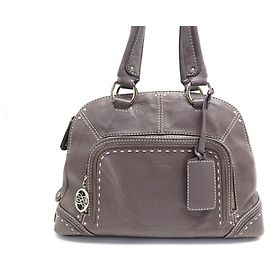 BOLSA LANCEL MADEMOISELLE ADJANI EM COURO TAUPE CABAS BOLSA DE COURO Taupe