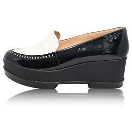 Robert Clergerie Mocassino slip-on Yokolej bianco e nero Altro