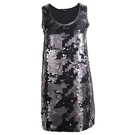 Max & Co Robe droite à paillettes Noir
