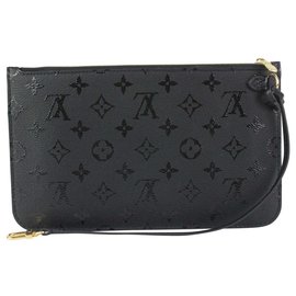Louis Vuitton-Urs Fischer Preto Monograma Neverfull Pochette MM / GM Pulseira-Outro