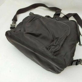 Prada-Dark Brown Nylon Tessuto Backpack-Other