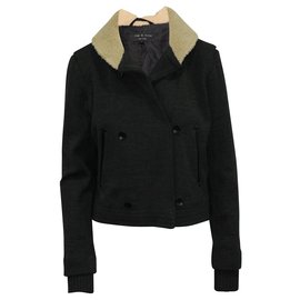 Rag & Bone Woolen Collar Coat Grey