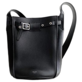 Celine Daoust Black Leather Handbag Black