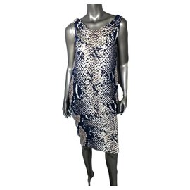 Diane Von Furstenberg-DvF Mercedes silk dress with python print-Multiple colors
