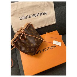 Louis Vuitton-Nano Noah-Braun,Gold hardware