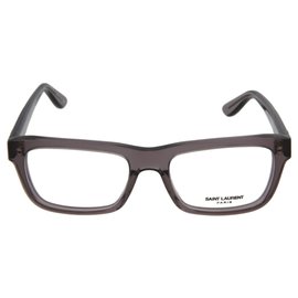 Saint Laurent Rectangle-Frame Optical Glasses Grey