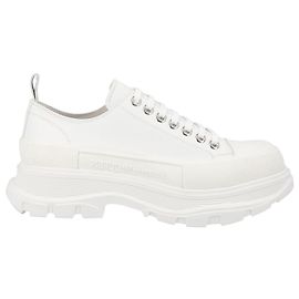 Alexander McQueen Tread Slick Schnürschuhe Weiß Weiß