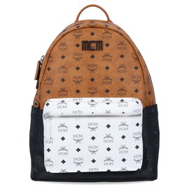 MCM Large Stark Backpack Brown Beige