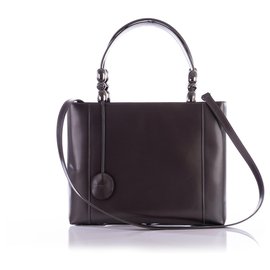 Dior-Grey Shiny Leather Malice Tote Bag-Grey