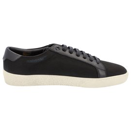 Saint Laurent-Embroidered Court Classic SL/06-White
