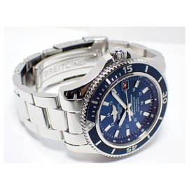 Breitling-BREITLING SuperoceanII 42 blue Bracelet Specification A17365 Mens-Blue