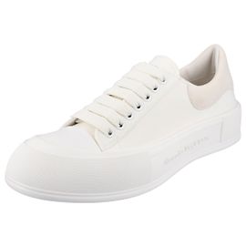 Alexander Mcqueen Plimsoll de cordões do convés Branco