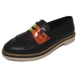 Tommy Hilfiger Leather Flats Black Size 41 Black