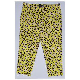 Love Moschino-Un pantalon, leggings-Multicolore,Jaune