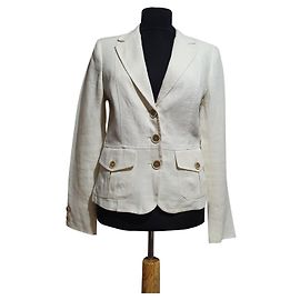 Blazer Weekend Max Mara en lin blanc Blanc