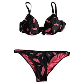 Diane Von Furstenberg-Swimwear-Black,Pink