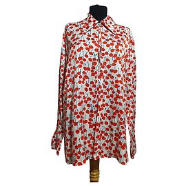 Camicetta Victoria Beckham Ciliegia in Viscosa Multicolore