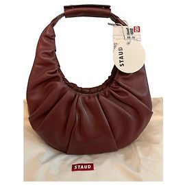 Borsa Staud Soft Moon Bordeaux Bordò