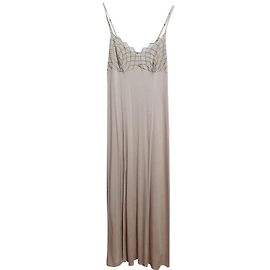 Robe Louis Féraud beige en soie et modal Beige