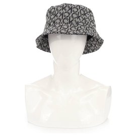Calvin Klein Beanie Hat Black and Grey Polyester Black Grey