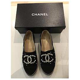 Chanel-Espadrilles-Black