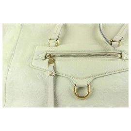 Louis Vuitton-Ivory Empreinte Leather Lumineuse PM 2way Convertible Zip Bag 22l712-Other