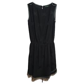 Zadig & Voltaire Reina Jac Kleid Schwarz Seide Schwarz