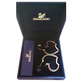 Swarovski Orecchini circolari Argento