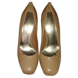 Barbara Bui Beige Leather Pumps 13 cm Heels Size 41 Beige