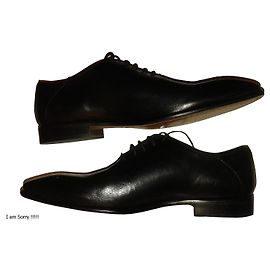 Autre Marque Thompson Schnürschuhe aus Leder Schwarz Schwarz