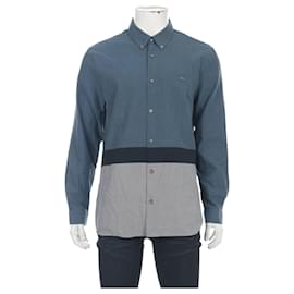 Lacoste-chemises-Bleu,Gris