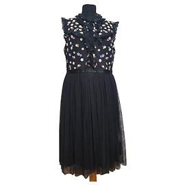Needle & Thread Vestidos Negro Multicolor