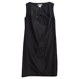 Vestido Max Mara preto de seda e algodão Preto