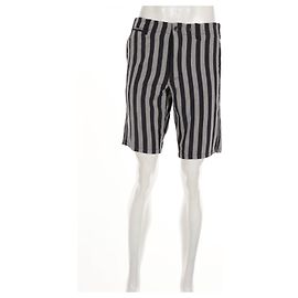 Shorts en coton à rayures Rag & Bone Bleu Gris Bleu Gris