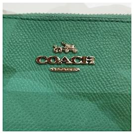 Coach-Portefeuille porte-clés Coach-Vert,Turquoise