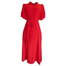 Diane Von Furstenberg Addilyn Seidenkleid Rot Rot