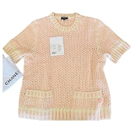 Chanel-Chanel top-Pink,White