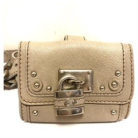Chloé Clutch Tasche Beige