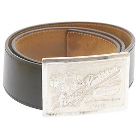 LOUIS VUITTON Ceinture Jeans Cinturón Negro M6812 LV Auth 23089 Negro