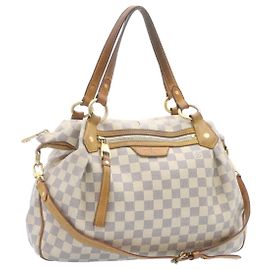 LOUIS VUITTON Damier Azur Evora MM 2Sac cabas Way N41133 Auth LV 23135 Autre