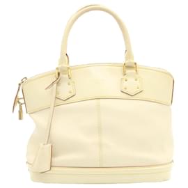 Louis Vuitton-LOUIS VUITTON Suhali Lockit PM Hand Bag White M91874 LV Auth 23216-White