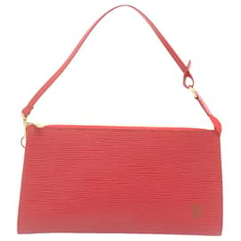 Louis Vuitton-LOUIS VUITTON Epi Pochette Accessoires Pouch Red M40776 LV Auth se117-Red