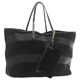 Fendi-Bolso tote de piel de becerro no nacido de FENDI Negro Auth ar4008-Negro