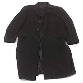 Fendi-FENDI Cashmere Coat Black Auth ar4081-Black