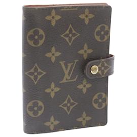Louis Vuitton-LOUIS VUITTON Monogram Agenda PM Day Planner Cover R20005 LV Auth yk1779-Outro