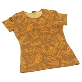 Fendi-FENDI T-Shirt Brown Auth ar3565-Brown
